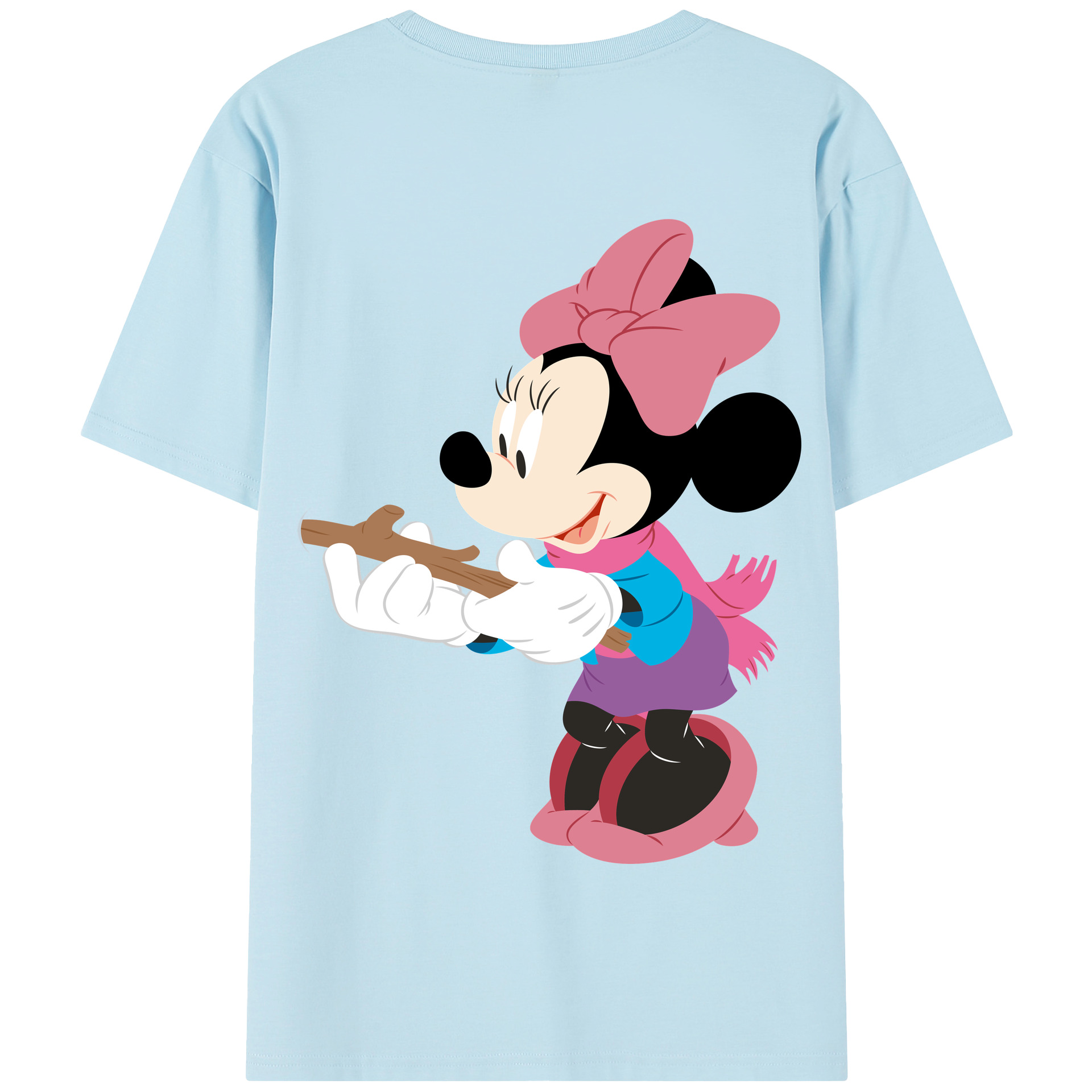 （画像用） ミッキーマウス Mickey Mouse 綿100％半袖Tシャツ（背面プリント）